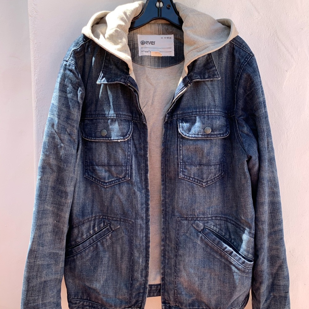 Ever Jean Jacket with Hoodie